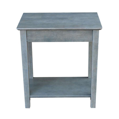 International Concepts - Narrow End Table in Heather Grey-Antique Washed Finish - OT105-2214 veiw 3