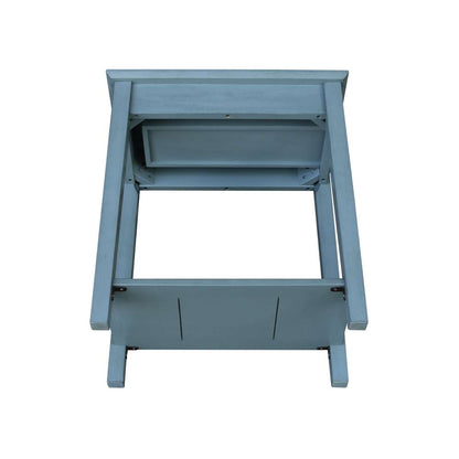 International Concepts - Narrow End Table in Ocean Blue - Antique Rubbed Finish - OT32-2214 veiw 7