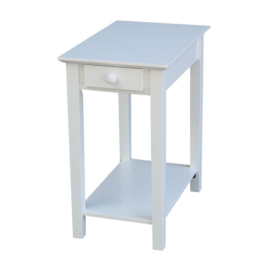 International Concepts - Narrow End Table in White Finish - OT08-2214 veiw 1