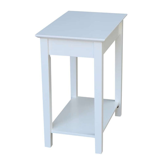 International Concepts - Narrow End Table in White Finish - OT08-2214 veiw 2