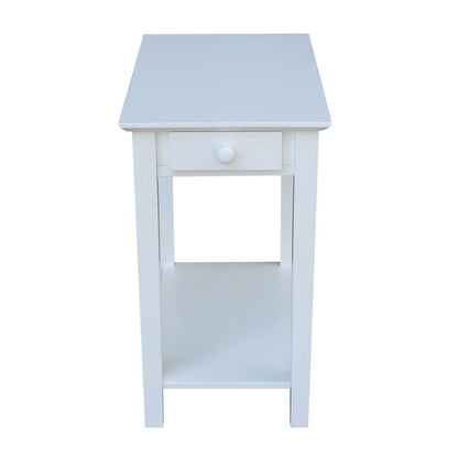 International Concepts - Narrow End Table in White Finish - OT08-2214 veiw 5