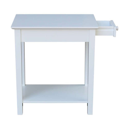 International Concepts - Narrow End Table in White Finish - OT08-2214 veiw 8