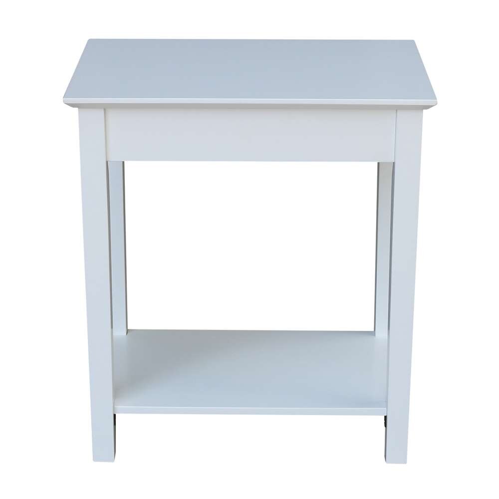 International Concepts - Narrow End Table in White Finish - OT08-2214 veiw 9