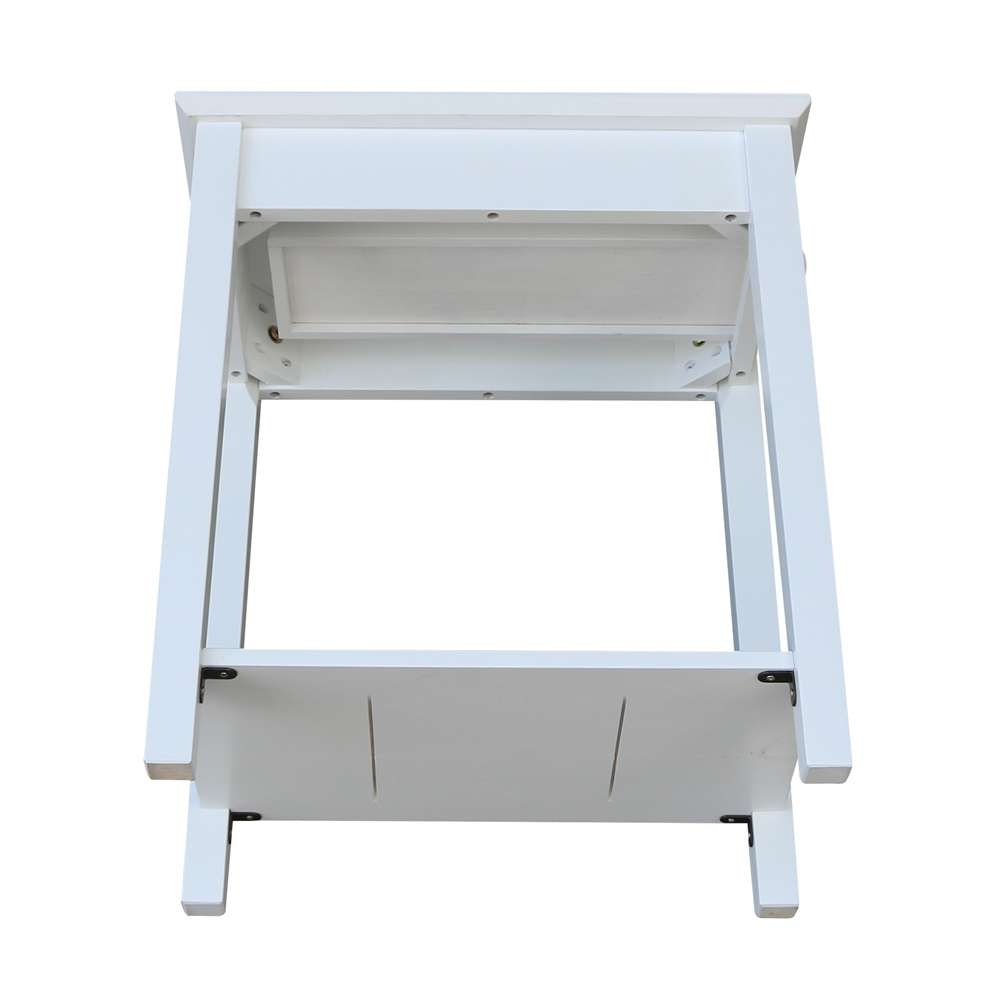 International Concepts - Narrow End Table in White Finish - OT08-2214 veiw 10