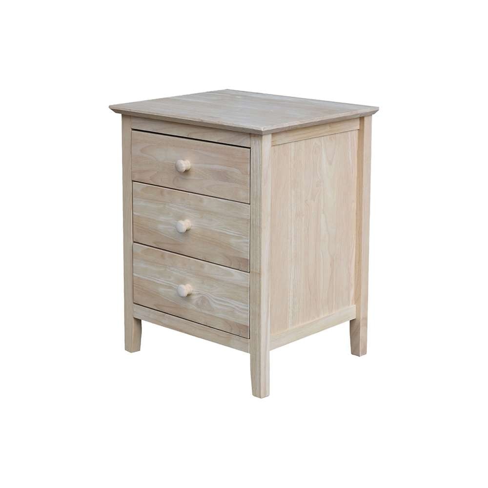 International Concepts - Nightstand with 3 Drawers - BD-8013 veiw 1