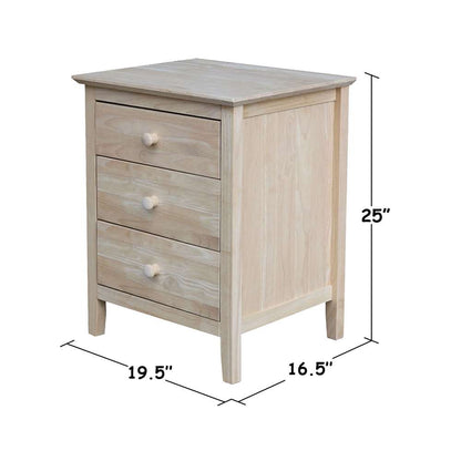 International Concepts - Nightstand with 3 Drawers - BD-8013 veiw 3
