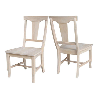 International Concepts - Panel Back Chair (Set of 2) - C-110P veiw 5