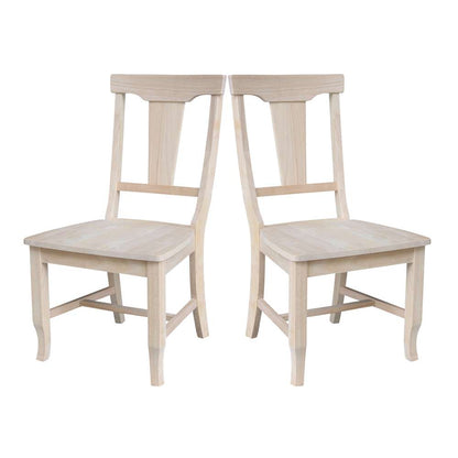 International Concepts - Panel Back Chair (Set of 2) - C-110P veiw 8