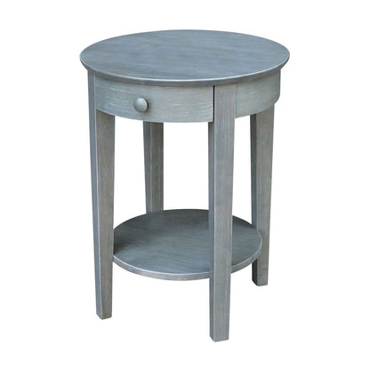 International Concepts - Phillips Accent Table with Drawer in Heather Grey-Antique Washed Finish - OT105-2128 veiw 1