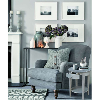 International Concepts - Phillips Accent Table with Drawer in Heather Grey-Antique Washed Finish - OT105-2128 veiw 3