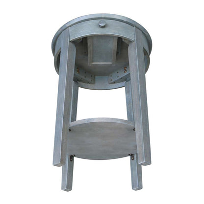 International Concepts - Phillips Accent Table with Drawer in Heather Grey-Antique Washed Finish - OT105-2128 veiw 6