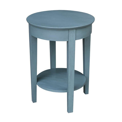 International Concepts - Phillips Accent Table with Drawer in Ocean Blue - Antique Rubbed Finish - OT32-2128 veiw 2