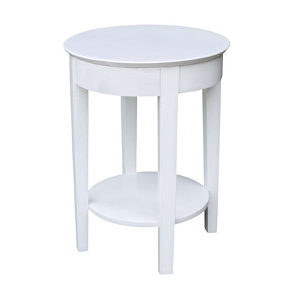 International Concepts - Phillips Accent Table with Drawer in White Finish - OT08-2128 veiw 2