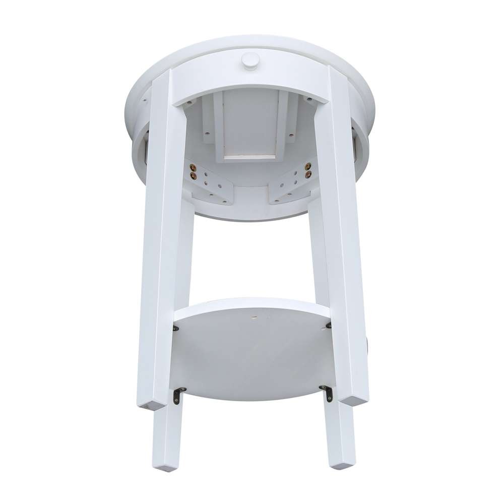International Concepts - Phillips Accent Table with Drawer in White Finish - OT08-2128 veiw 11