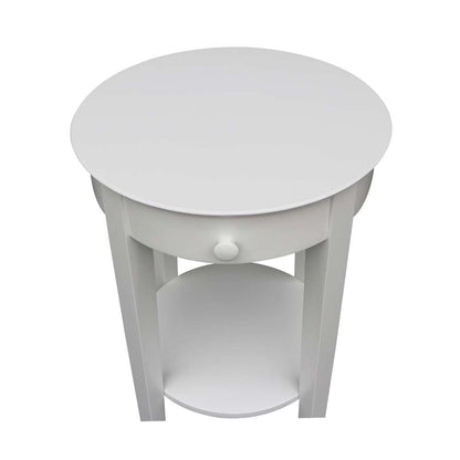 International Concepts - Phillips Accent Table with Drawer in White Finish - OT08-2128 veiw 12