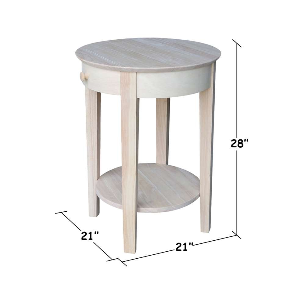 International Concepts - Phillips Accent Table with Drawer - OT-2128 veiw 3