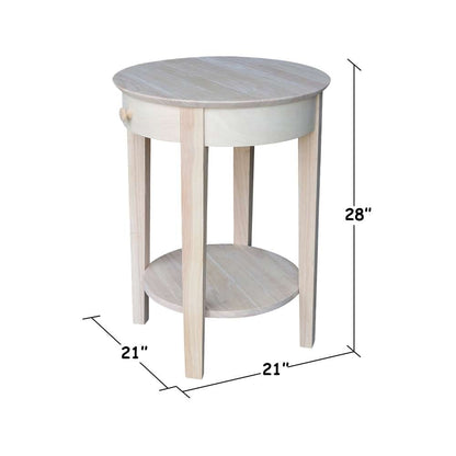 International Concepts - Phillips Accent Table with Drawer - OT-2128 veiw 3
