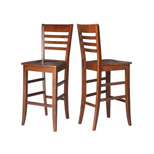 International Concepts - Roma Bar Height Stool - 30inSH in Espresso Finish - S581-3103 veiw 2