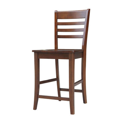 International Concepts - Roma Counter Height Stool - 24inSH in Espresso Finish - S581-3102 veiw 1