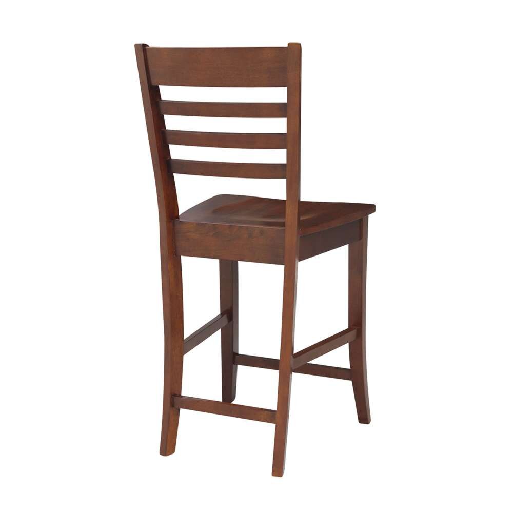 International Concepts - Roma Counter Height Stool - 24inSH in Espresso Finish - S581-3102 veiw 2