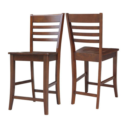 International Concepts - Roma Counter Height Stool - 24inSH in Espresso Finish - S581-3102 veiw 5