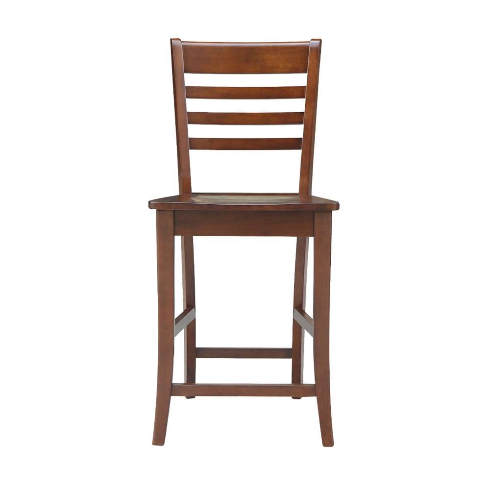 International Concepts - Roma Counter Height Stool - 24inSH in Espresso Finish - S581-3102 veiw 6