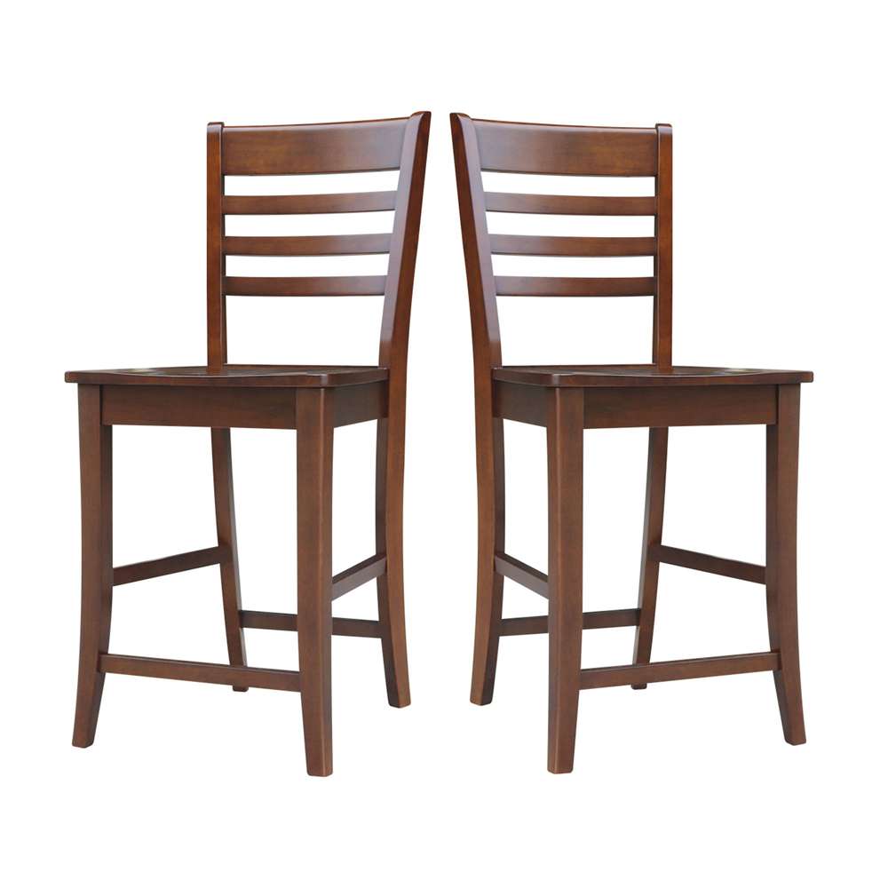 International Concepts - Roma Counter Height Stool - 24inSH in Espresso Finish - S581-3102 veiw 8