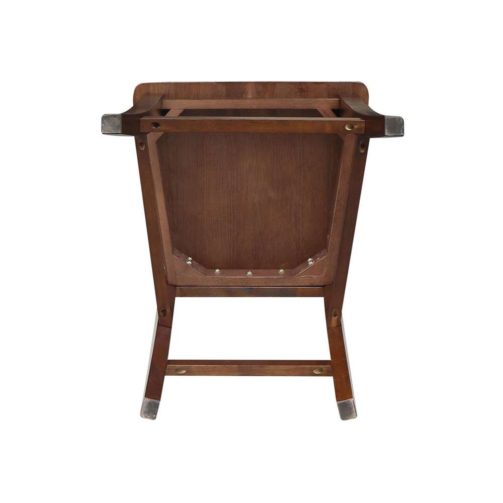 International Concepts - Roma Counter Height Stool - 24inSH in Espresso Finish - S581-3102 veiw 9