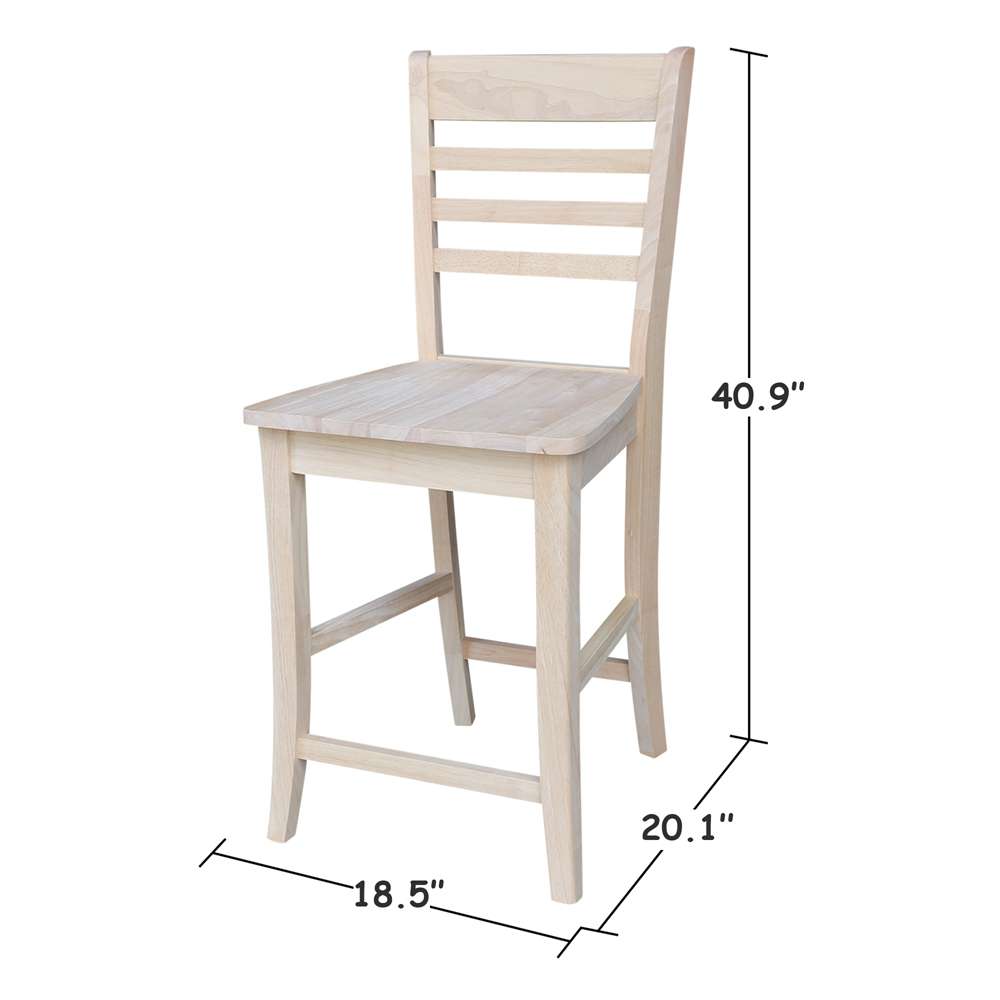 International Concepts - Roma Counter Height Stool - 24inSH - S-3102 veiw 3
