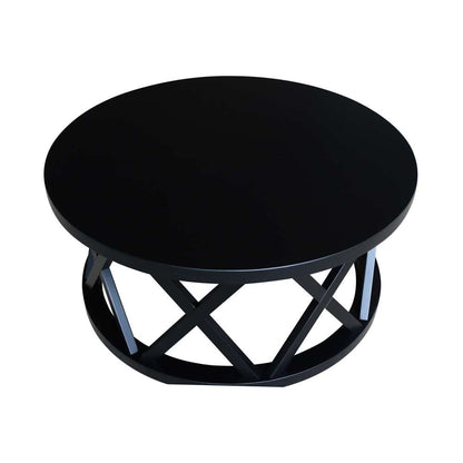 International Concepts - Round Ceylon Coffee Table in Black Finish - OT46-46CR veiw 7