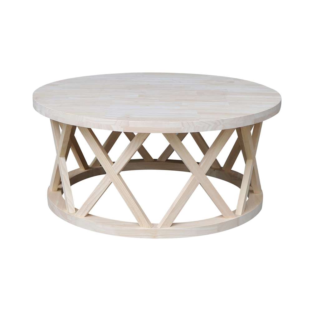 International Concepts - Round Ceylon Coffee Table - OT-46CR veiw 3