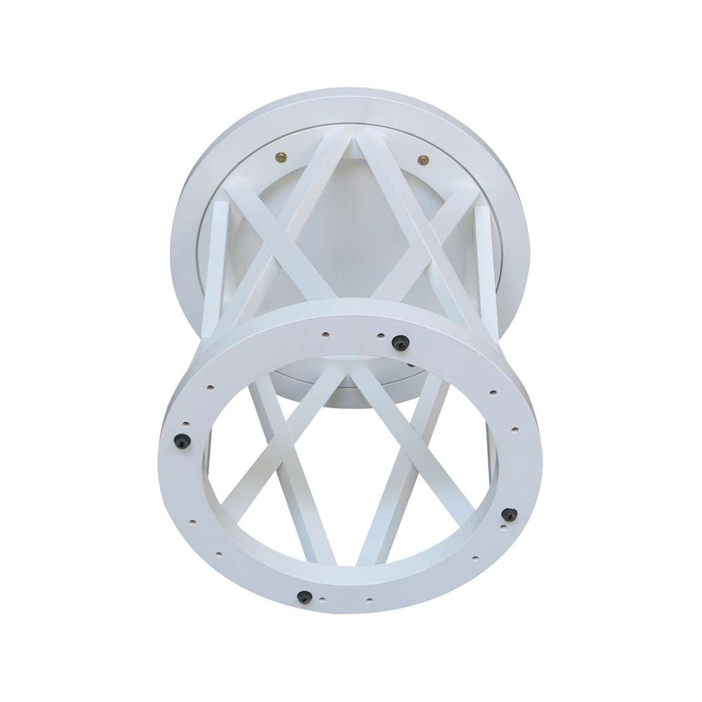 International Concepts - Round Ceylon End Table in White Finish - OT08-46ER veiw 6