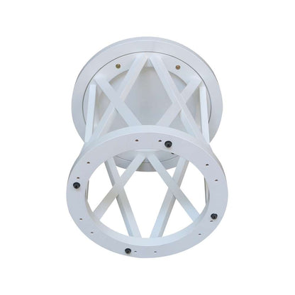 International Concepts - Round Ceylon End Table in White Finish - OT08-46ER veiw 6