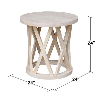 International Concepts - Round Ceylon End Table - OT-46ER veiw 2
