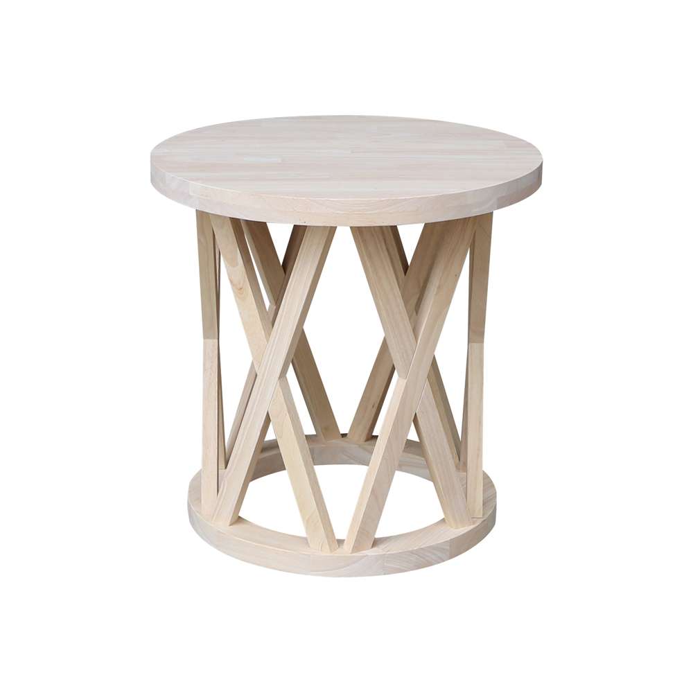 International Concepts - Round Ceylon End Table - OT-46ER veiw 3