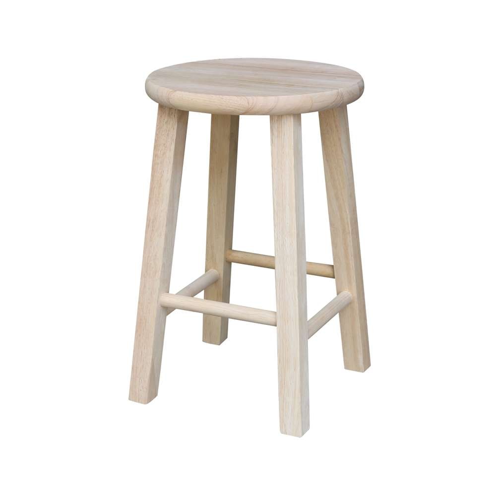 International Concepts - Round Top Stool - 18inSH - 1S-518 veiw 1