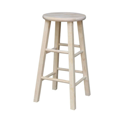International Concepts - Round Top Stool - 24inSH - 1S-524 veiw 1