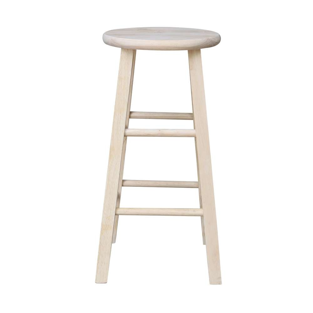 International Concepts - Round Top Stool - 24inSH - 1S-524 veiw 3