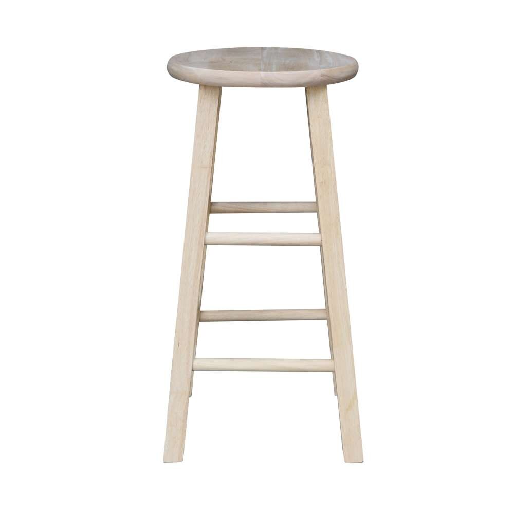 International Concepts - Round Top Stool - 24inSH - 1S-524 veiw 4