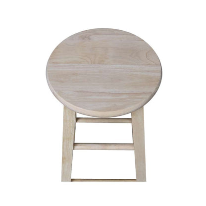 International Concepts - Round Top Stool - 24inSH - 1S-524 veiw 6