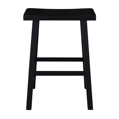 International Concepts - Saddle Seat Stool - 24in in Black Finish - 1S37-682 veiw 3