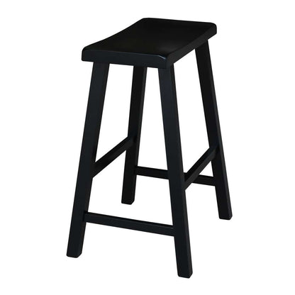 International Concepts - Saddle Seat Stool - 24in in Black Finish - 1S37-682 veiw 4