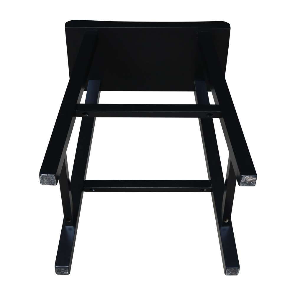 International Concepts - Saddle Seat Stool - 24in in Black Finish - 1S37-682 veiw 5