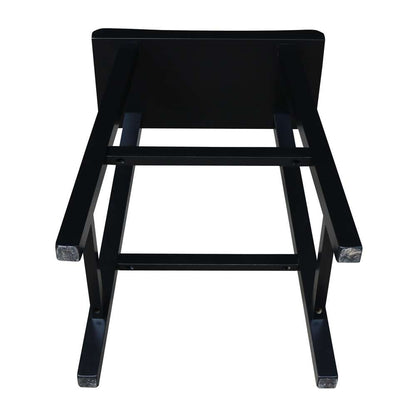 International Concepts - Saddle Seat Stool - 24in in Black Finish - 1S37-682 veiw 5
