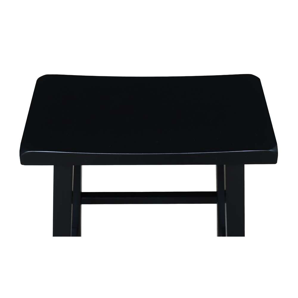 International Concepts - Saddle Seat Stool - 24in in Black Finish - 1S37-682 veiw 6