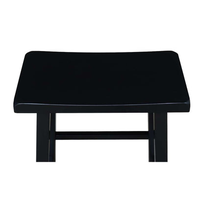 International Concepts - Saddle Seat Stool - 24in in Black Finish - 1S37-682 veiw 6