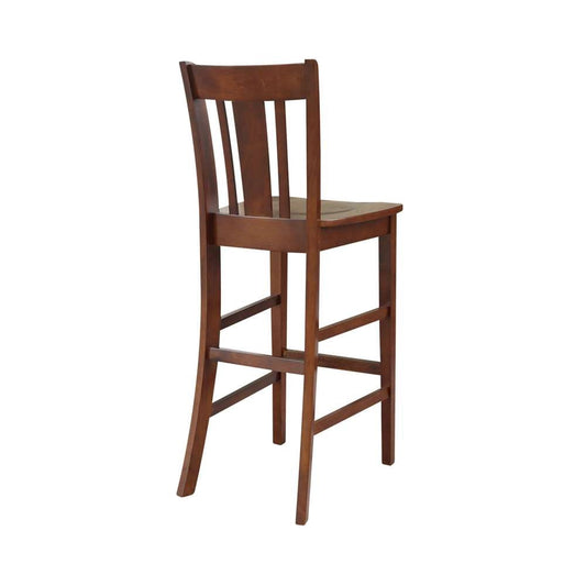 International Concepts - San Remo Bar Height Stool - 30inSH in Espresso Finish - S581-103 veiw 2
