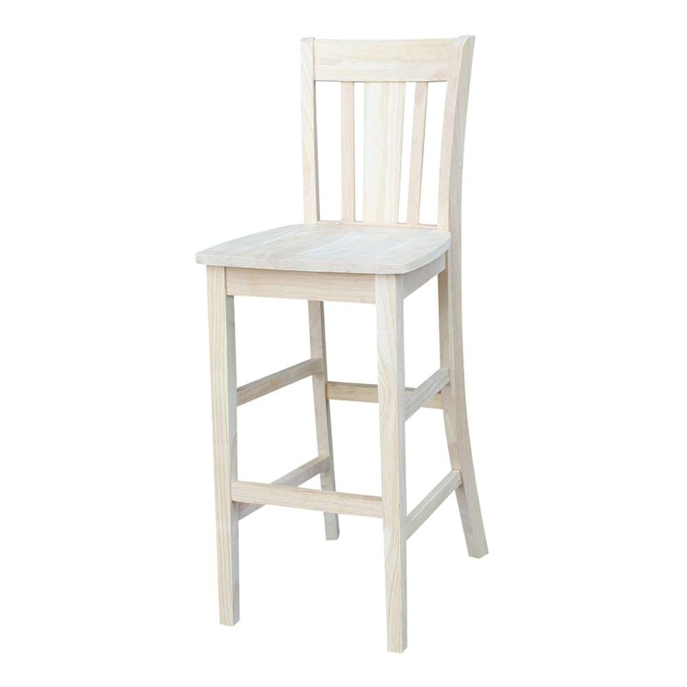 International Concepts - San Remo Bar Height Stool - 30.inSH - S-103 veiw 1
