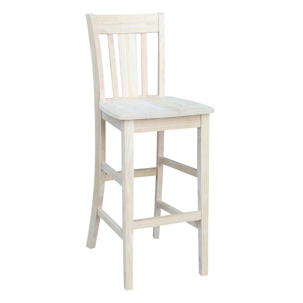 International Concepts - San Remo Bar Height Stool - 30.inSH - S-103 veiw 4