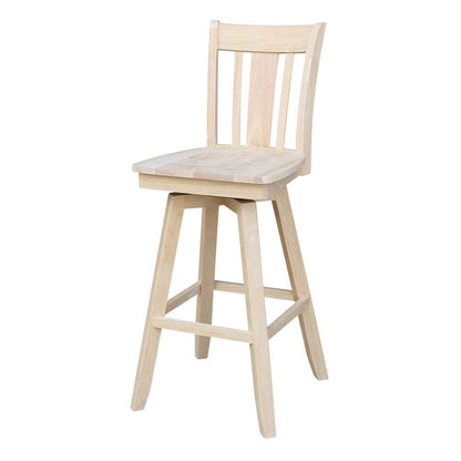 International Concepts - San Remo Bar Height Stool - 30inSH - S-103SW veiw 1
